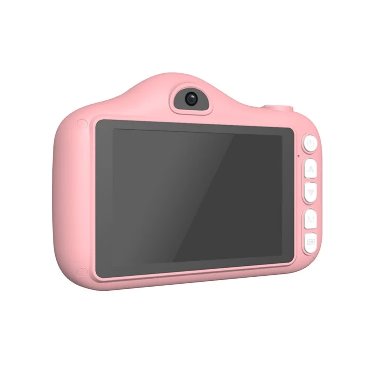 X600 3.5-inch Large Screen Kids Camera 1080P Digital Video Camera Educational Toys (without TF Card) - Pink