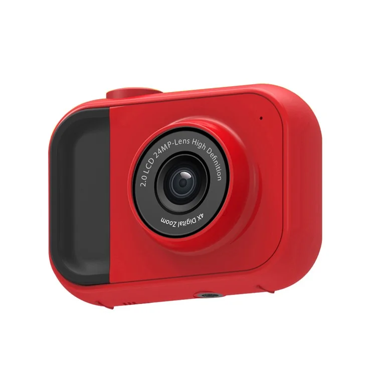 Children Digital Camera 1080P High Resolution 2.0inch Screen Auto Focus Educational Toy - Red