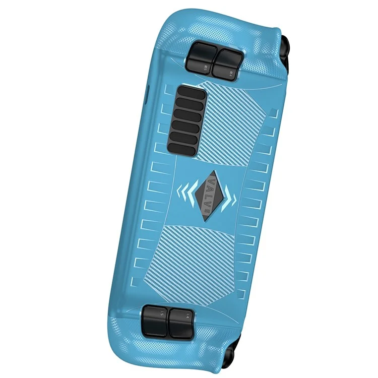 For Valve Steam Deck Game Console TPU Protective Cover Anti-skid Anti-scratch Case - Sky Blue