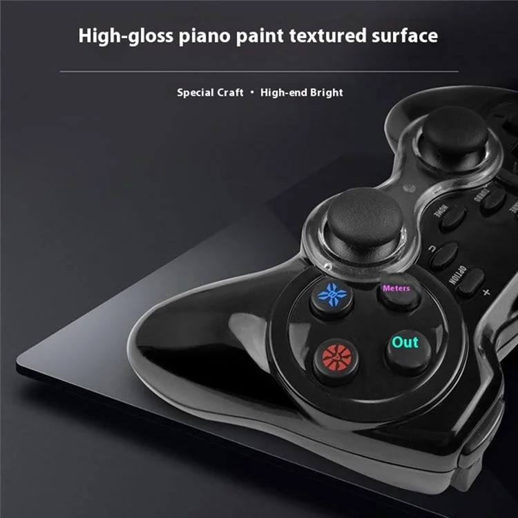 HY-9018 USB Wired Gamepad Six-Axis Gyroscope Dual Vibration Game Controller for PS4 / PS3 / Nintendo Switch / PC / PC360 / Android