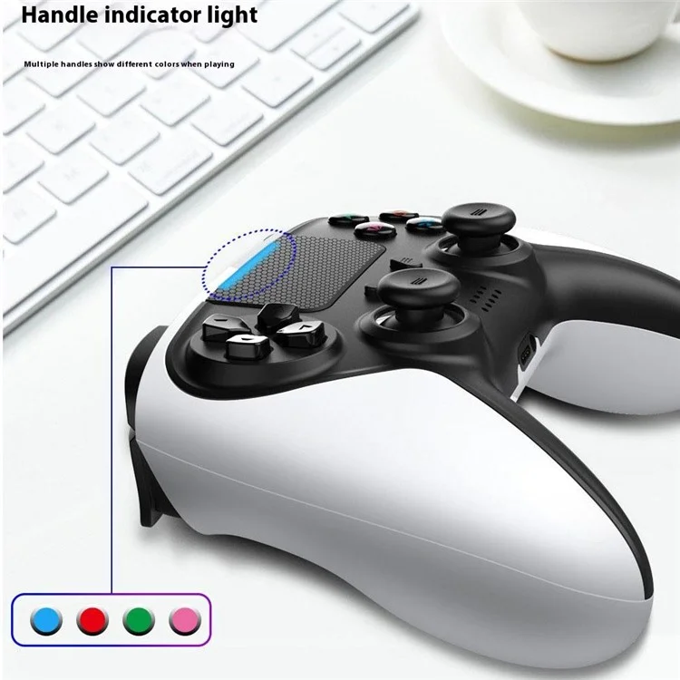 HY-3116 For PS4 / iOS / Android / PC Bluetooth Gamepad Dual Vibration Six-Axis Game Controller - Black