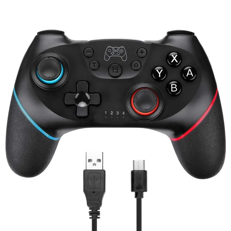 SW001+ Wireless Bluetooth Controller for Nintendo Switch Gamepad with Vibration, 6-Axis Motion Sensor - Black