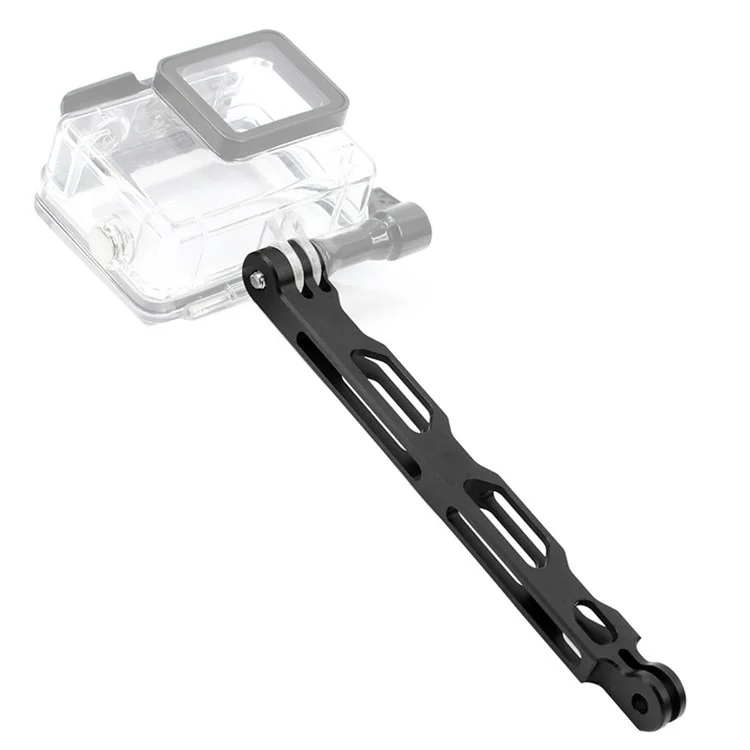 Q25577 for Gopro Hero 9/8/7/6 Aluminium Alloy Extension Arm Helmet Mount Lengthened Rod - Black