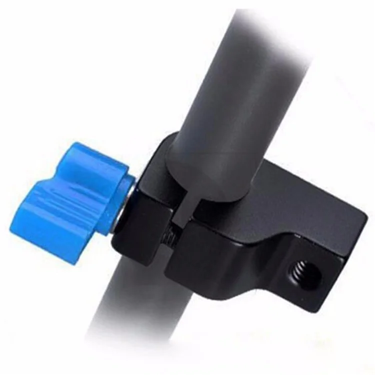 F189 1 / 4" Screw Thread Mount 15mm Rod Clamp Holder for DSLR Camera Rig Rail Magic Arm Support