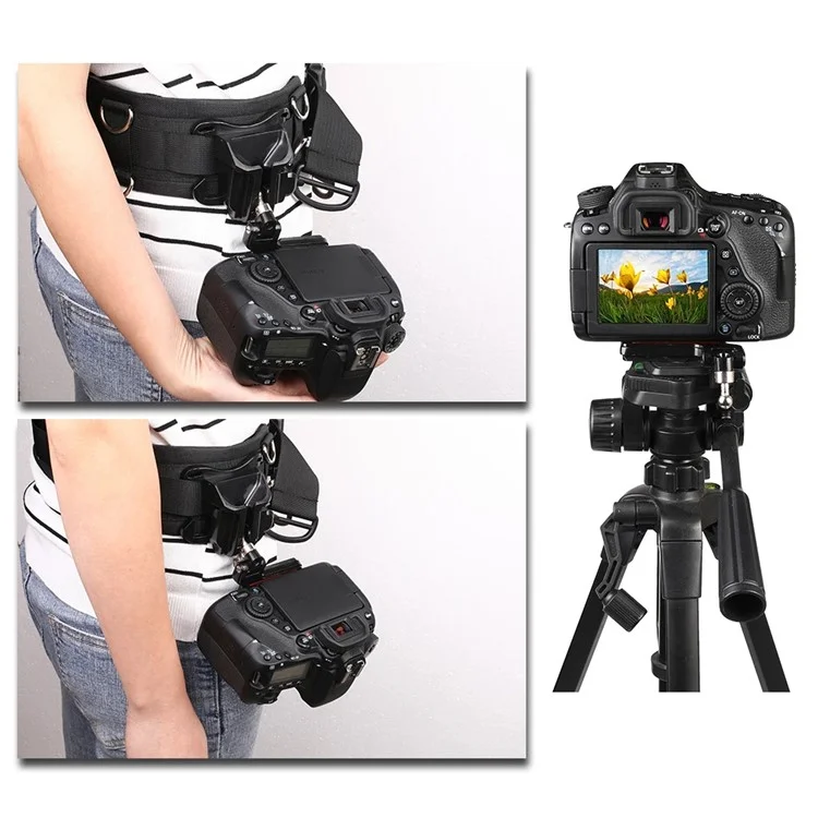 B025 Camera Tripod Gimbal Quick Release Plate for Hand Shoulder Strap Ball Head Lock