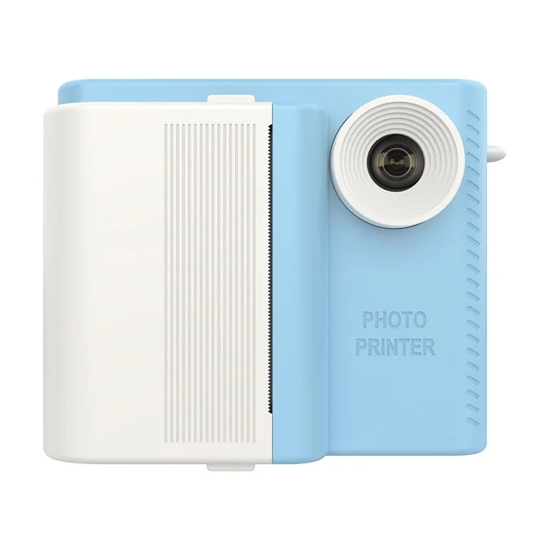 P6 2.8 Inch IPS Screen Kids Instant Print Camera HD Dual Lens Video Recorder Built-In Games - Blue