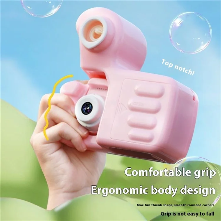 W3 Bubble Kids Camera Thumb Shape 2.0 inch Digital Video Toy Camera with 32GB TF Card - Pink