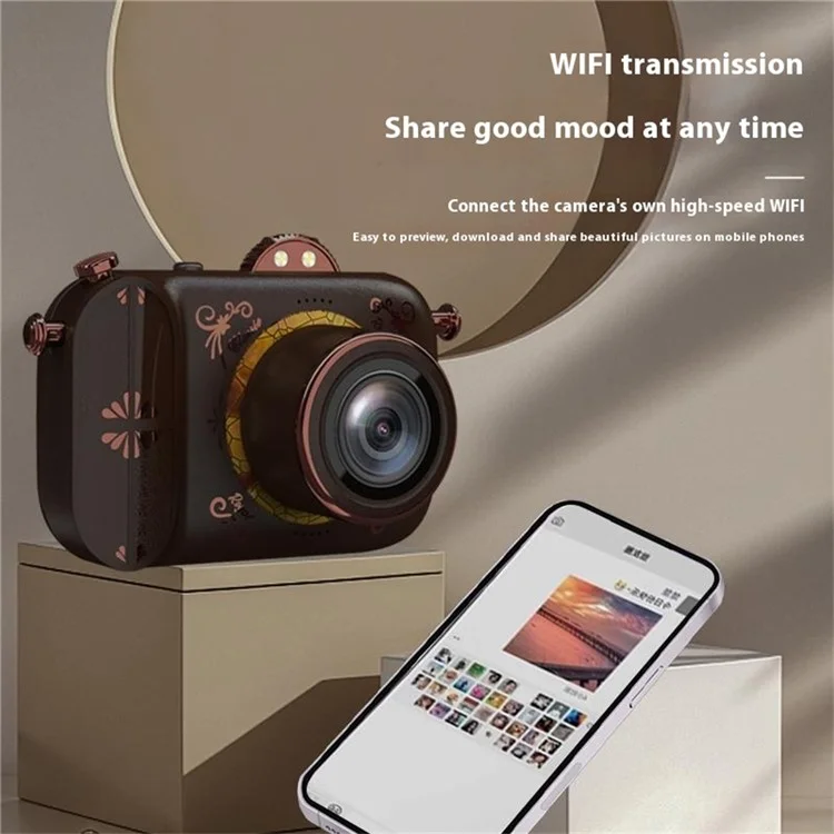 NVC400 5K Digital Camera 96MP 50X Digital Zoom 2.4G WiFi Camera with 64G TF Card